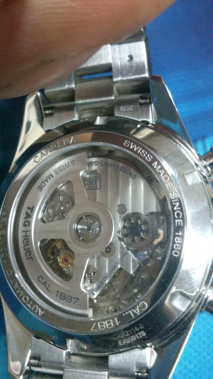 豪雅 Tag Heuer的經典工藝~~Carrera系列1887藍鋼針開箱