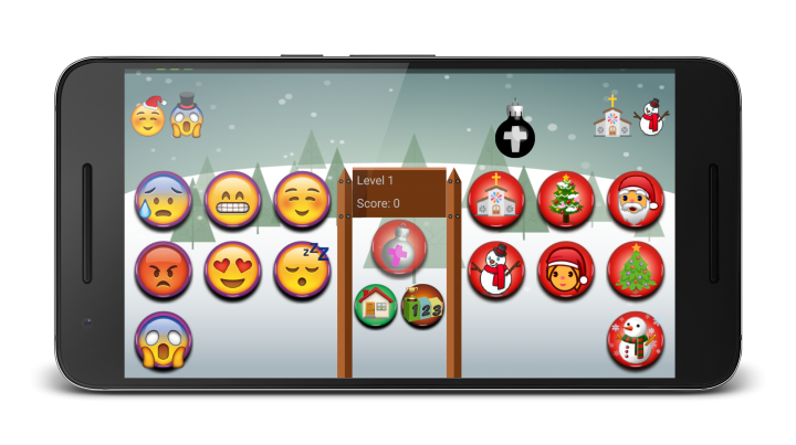 [Android App] 以聖誕為主題的遊戲 - Emoji聖誕大作戰