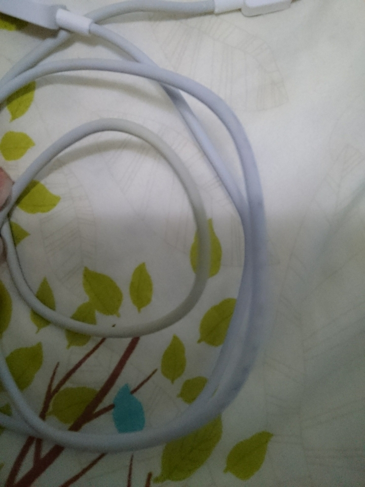 使用華為原廠充電頭+充電線 充電MATE8 充電線發黃 疑似燒焦?