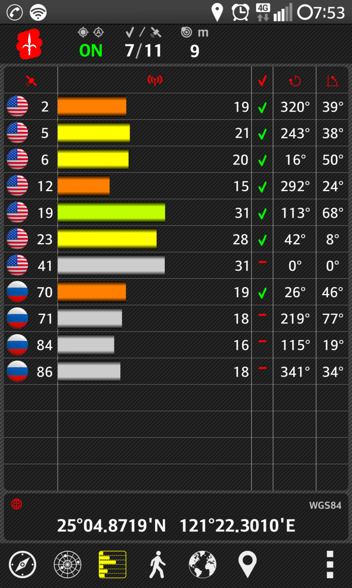 mate 9的GLONASS 俄國gps收不到