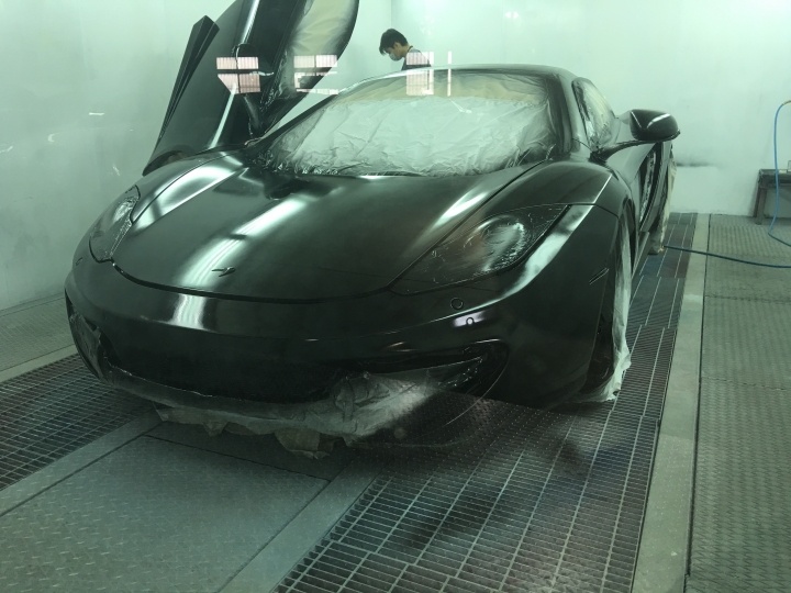 【分享】McLaren MP4-12C 噴膜改色 消光金屬灰