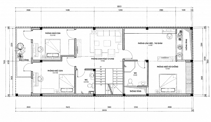 [請問] 7X18米 被包圍的長方形地 空間配置請益