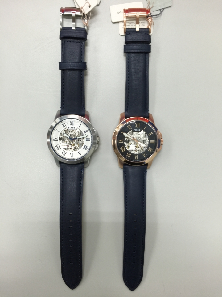 [開箱 ]FOSSIL鏤空機械錶詳細介紹（銀白ME3111＆玫瑰金黑ME3102）（圖多）
