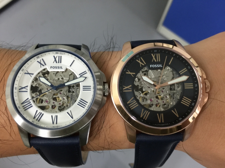 [開箱 ]FOSSIL鏤空機械錶詳細介紹（銀白ME3111＆玫瑰金黑ME3102）（圖多）
