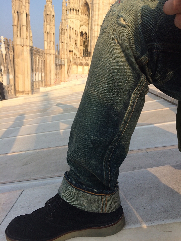 遲來的Jeansda芬里爾修身版縛狼鎖古董褲開箱