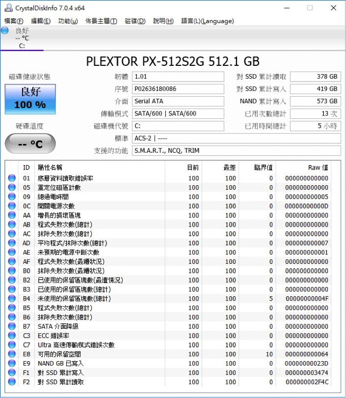 老筆電脫胎換骨 PLEXTOR S2G 512 開箱