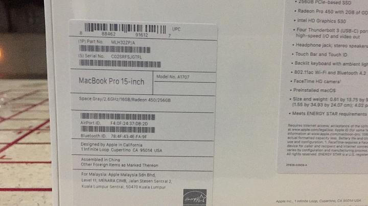 [開箱] Macbook Pro 15" 2016 with Touch Bar