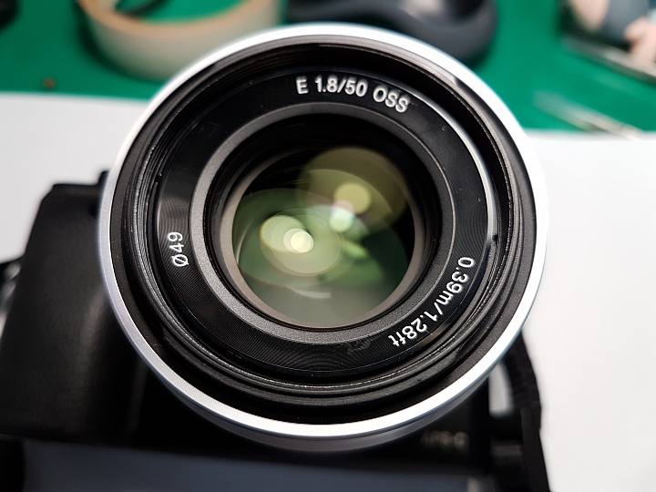 DIY清潔 入塵嚴重的SONY E 50mm F1.8 OSS