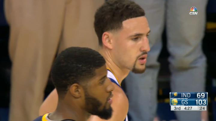 今天的Klay Thompson 太神啦！29分鐘砍60分！