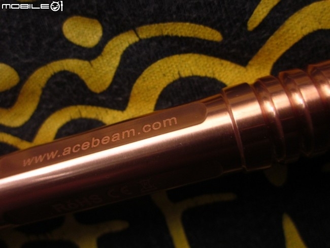ACEBEAM  PT10  2aaa 銅製玫瑰金筆筒