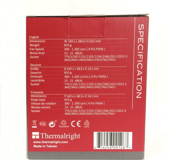 中型塔扇新選擇 靜音也有好效果Thermalright TRUE Spirit 140 DIRECT 散熱器