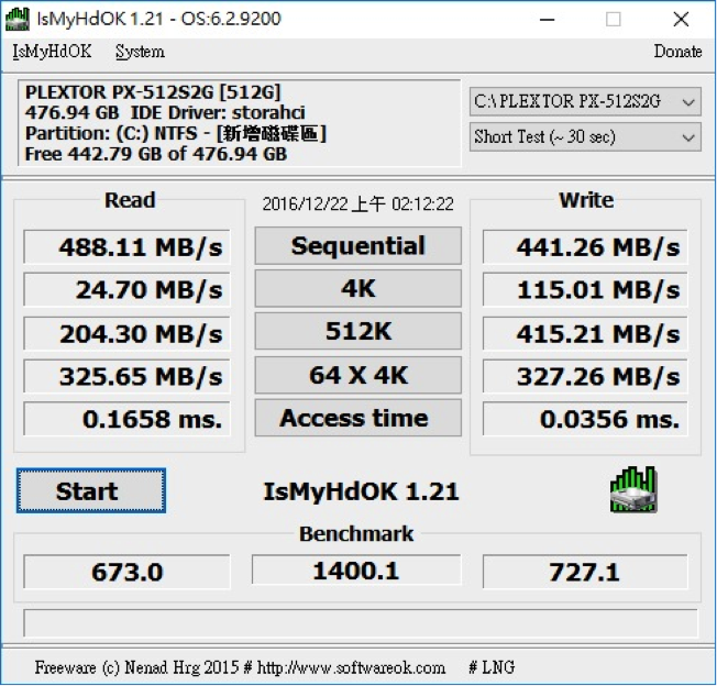 老筆電脫胎換骨 PLEXTOR S2G 512 開箱