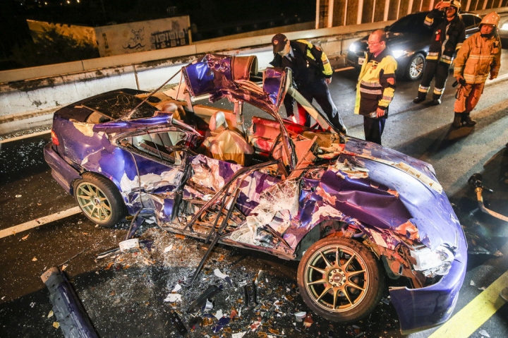 [死亡車禍]水源快速道路三車高速競飆 警方追查