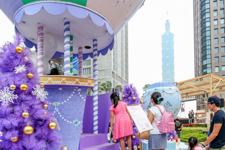 【玩 台北】信義區 遇見"愛Sharing 2016"。走我們一去逛信義商圈。繽紛聖誕信義商圈(中篇)