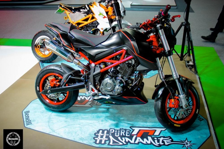快上市了小檔車BENELLI NAKE-TNT135 國外改裝展