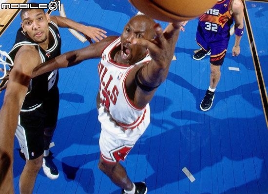喬丹Michael Jordan vs 石佛Tim Duncan (第一次對決+雙加時)