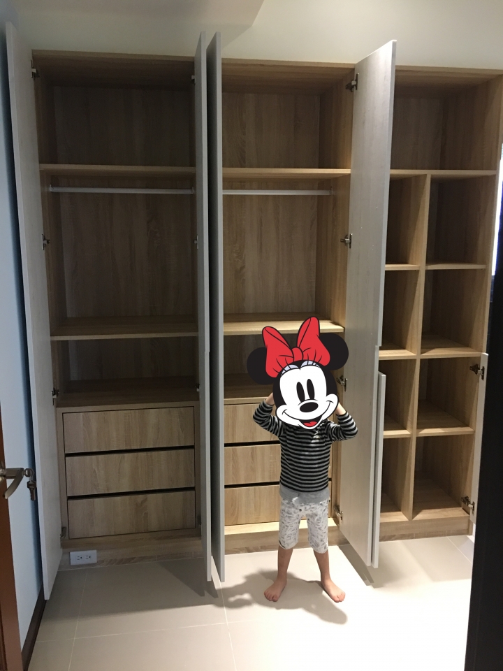 兒童房的系統櫃 滿意