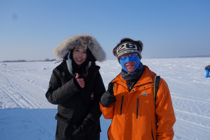 2017年第一道曙光，黑龍江極地冰上馬拉松，