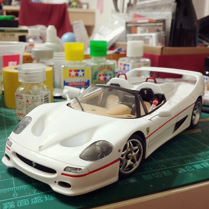 [Tamiya 1:24] 田宮 法拉利 F50  Ferrari F50 製作過程