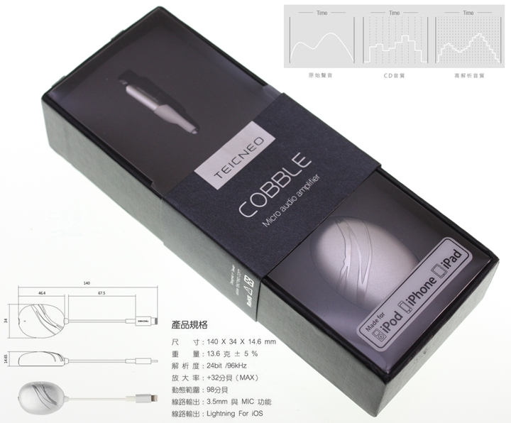 療癒聲慾之石‧聽見清澈天籟《TEICNEO COBBLE 微型耳機擴大器 TC-001》初體驗