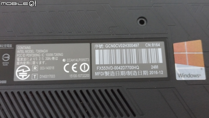 【分享】Asus 新一代的電競機 : FX553VD 體驗分享