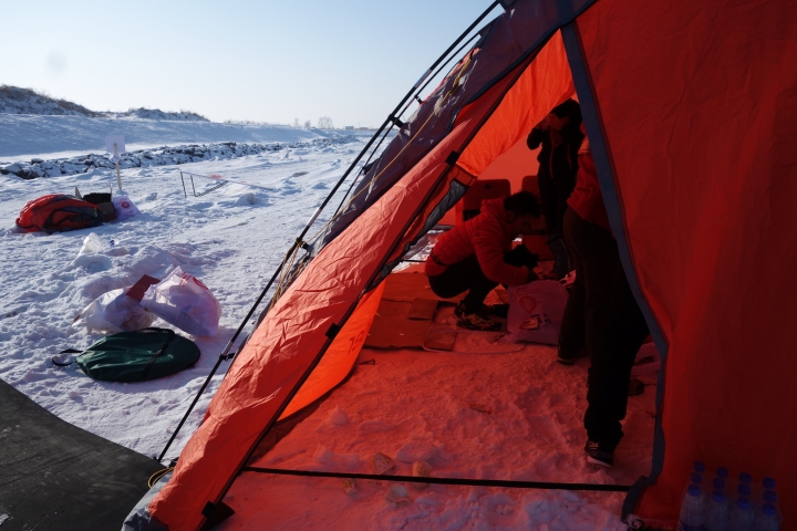 2017年第一道曙光，黑龍江極地冰上馬拉松，