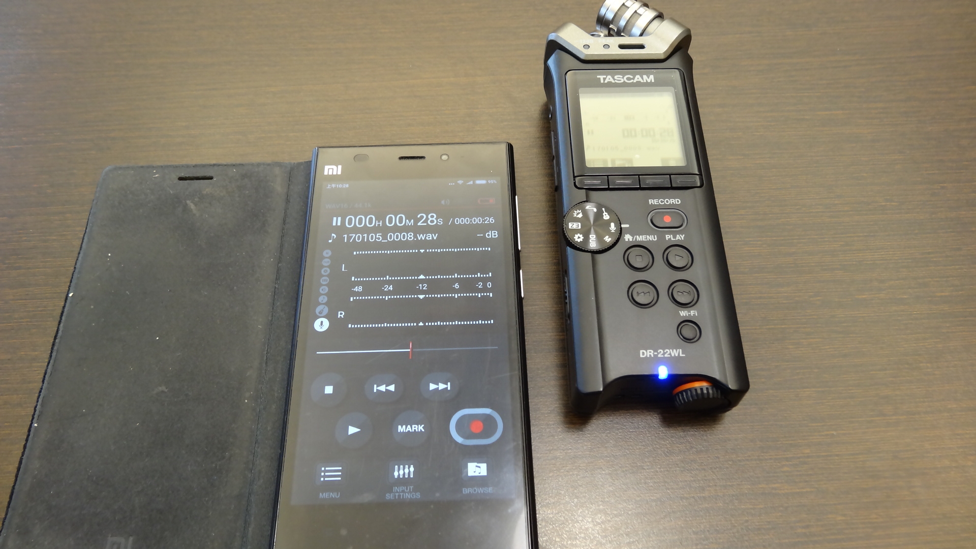 [開箱]TASCAM DR-22WL 線性PCM錄音機 (支援WIFI)