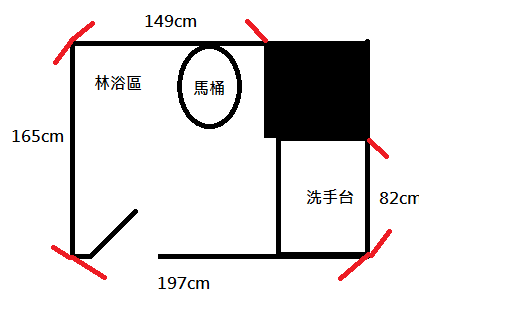 浴室崁燈及暖風機安裝位置