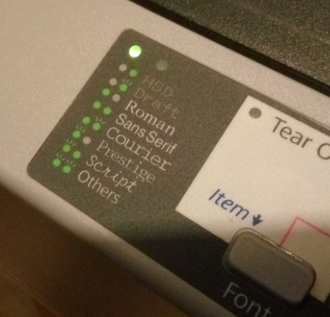 EPSON LQ-310/點陣打印機前面設置問題