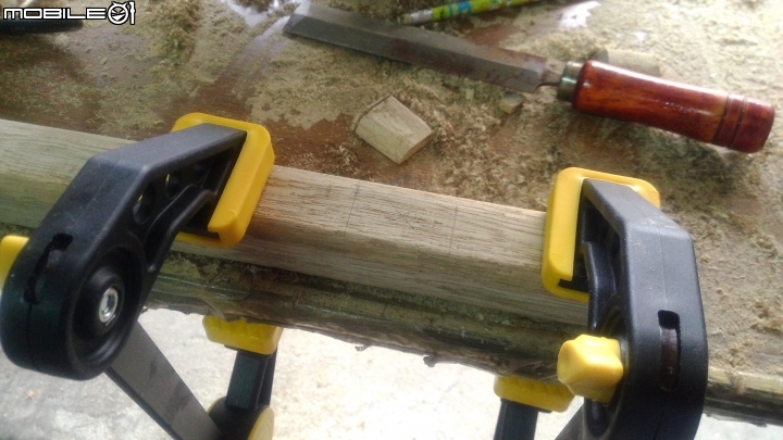 [木工DIY] 用簡單方法從原木做成板凳