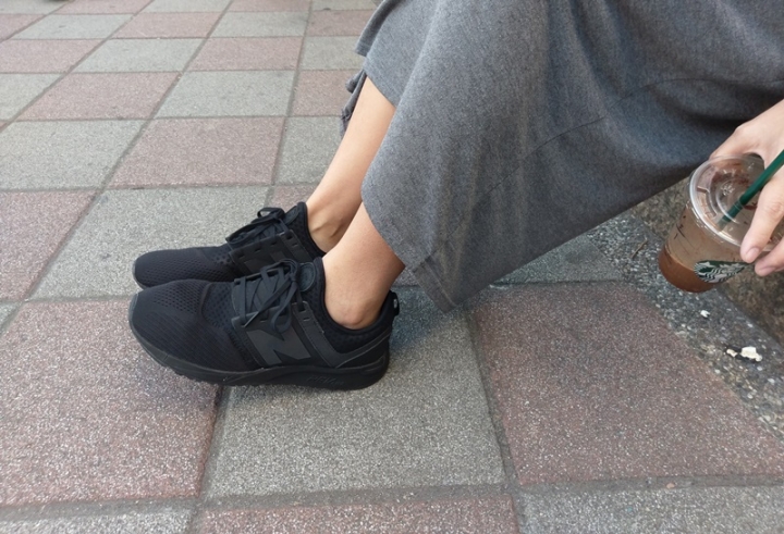 NB 247 sport全黑女鞋款開箱