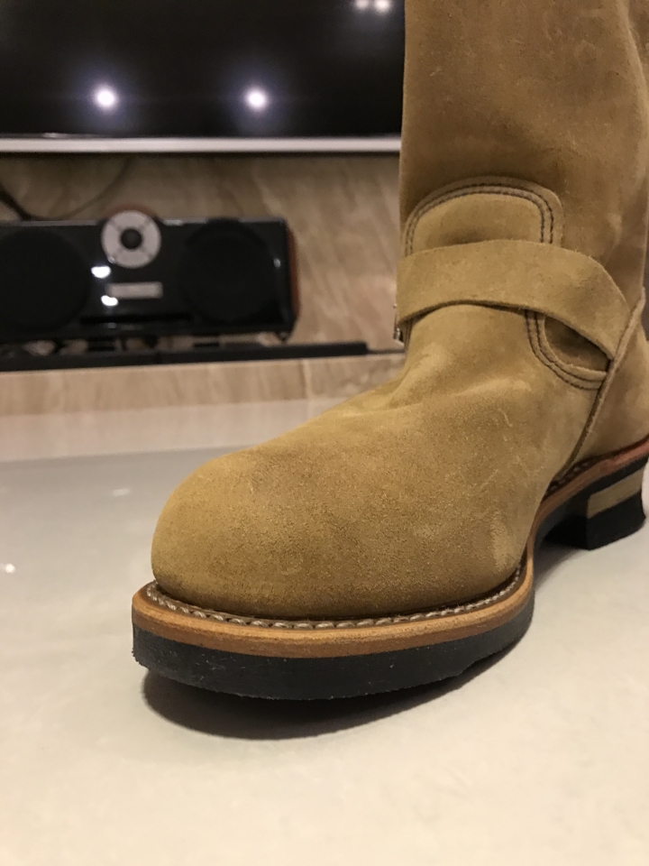 [五倍祭獻]REDWING男子漢麂皮工程師長靴8178