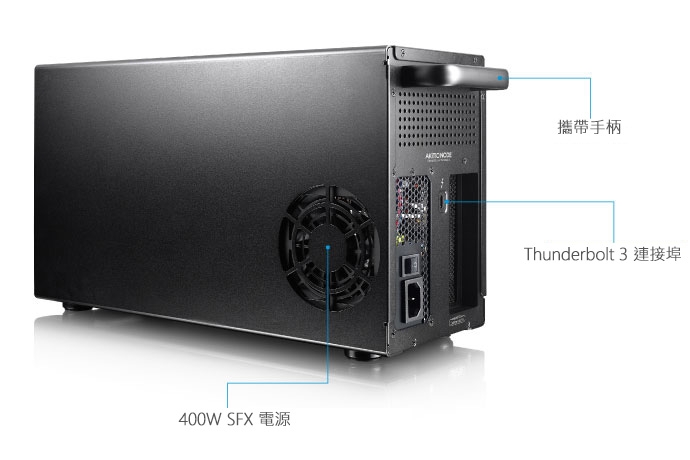 [簡單評測]T303UA測試市售4款thunderbolt 3外接顯卡盒比較。