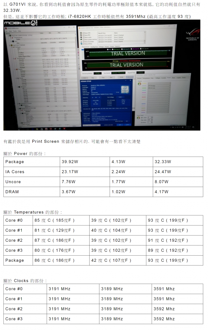 高階電競筆電 散熱真相說明 內有詳細的說明