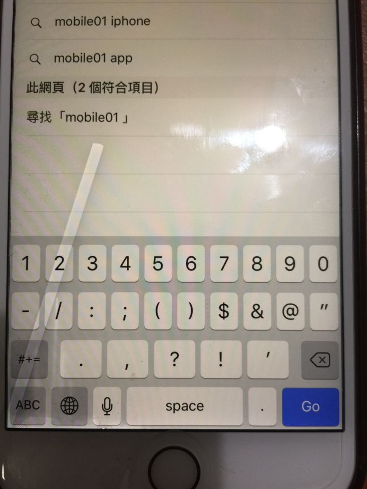 iPhone 6s 顯示器偏光膜脫離進行中