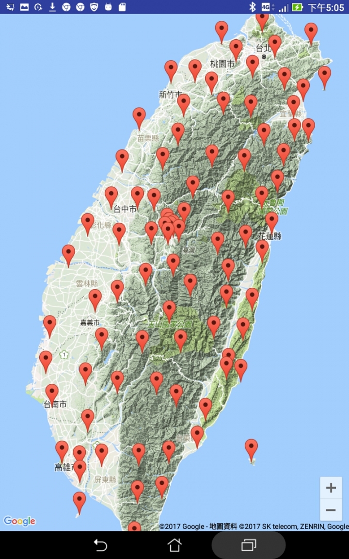台灣山岳三角點地圖 app [更新版]