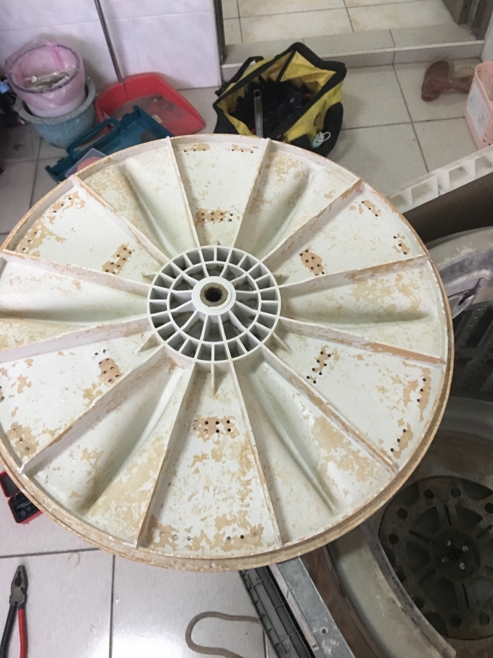 MITSUBISHI洗衣機(AW-LS108)-拆洗DIY