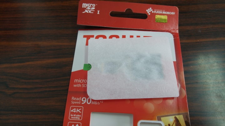 [開箱]TOSHIBA SDXC 64G 記憶卡開箱~