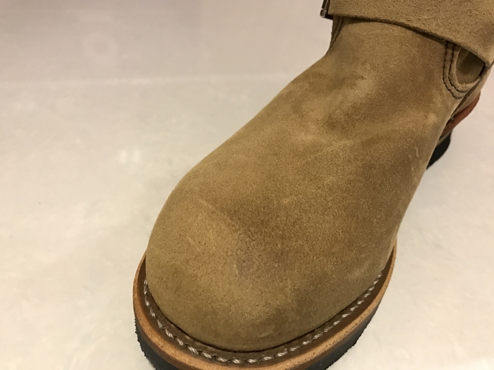 [五倍祭獻]REDWING男子漢麂皮工程師長靴8178