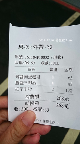 [食記] 台北 士林 豐盛號 - 碳烤土司＆紅茶牛奶，台北十大熱門早餐店（近士林捷運站）