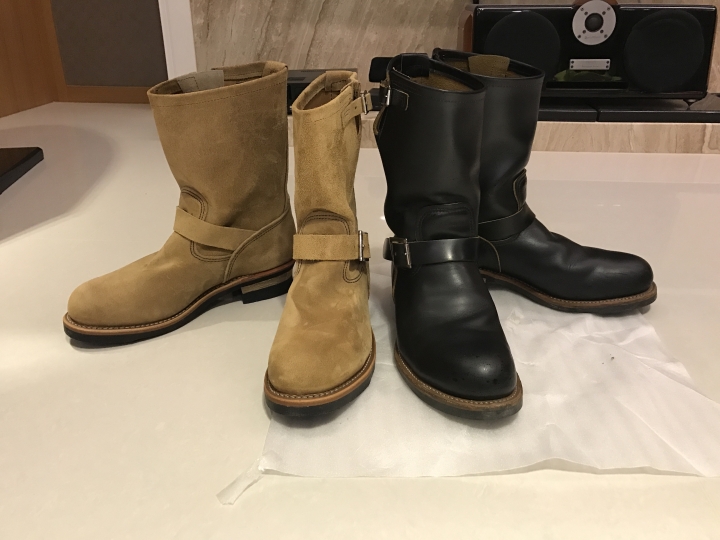[五倍祭獻]REDWING男子漢麂皮工程師長靴8178