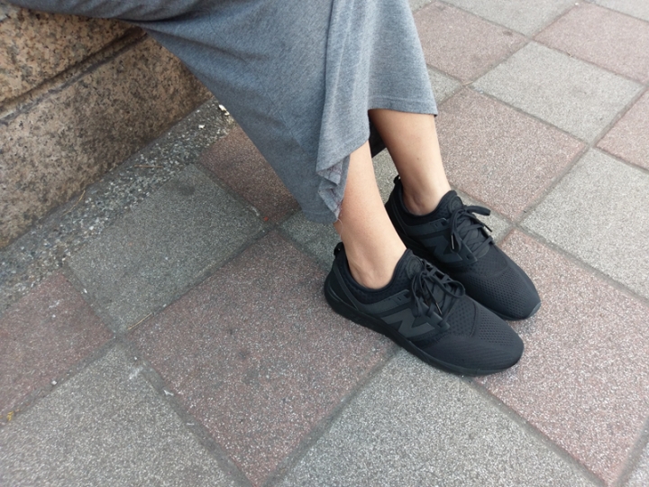 NB 247 sport全黑女鞋款開箱