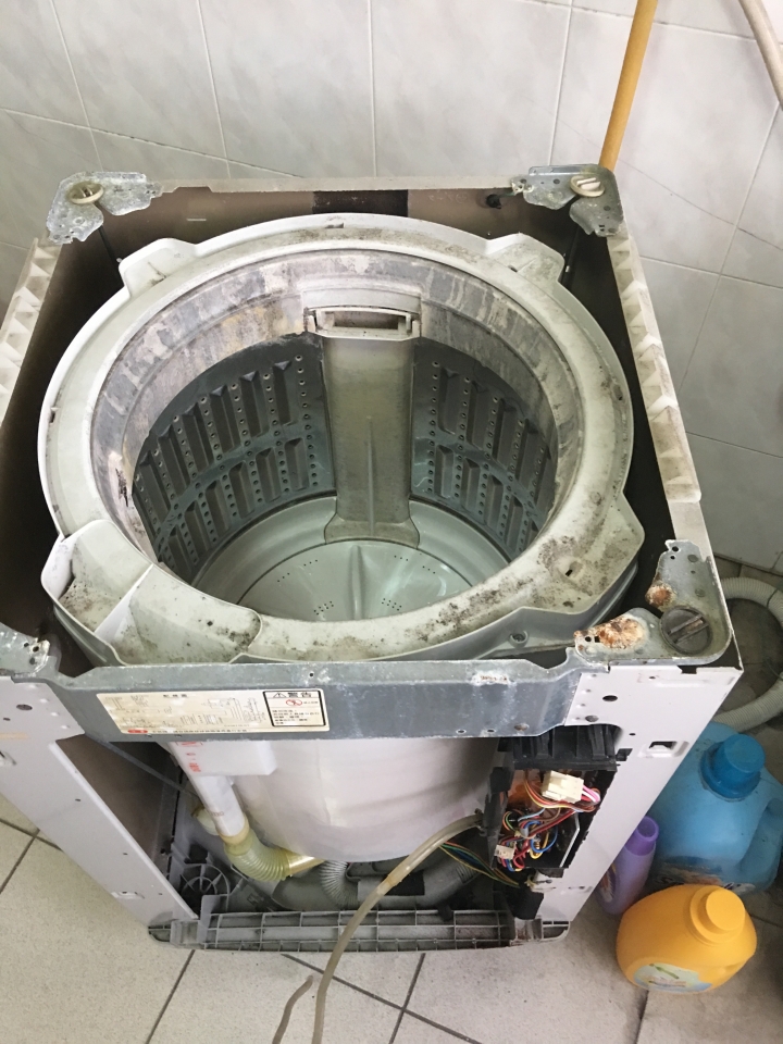 MITSUBISHI洗衣機(AW-LS108)-拆洗DIY