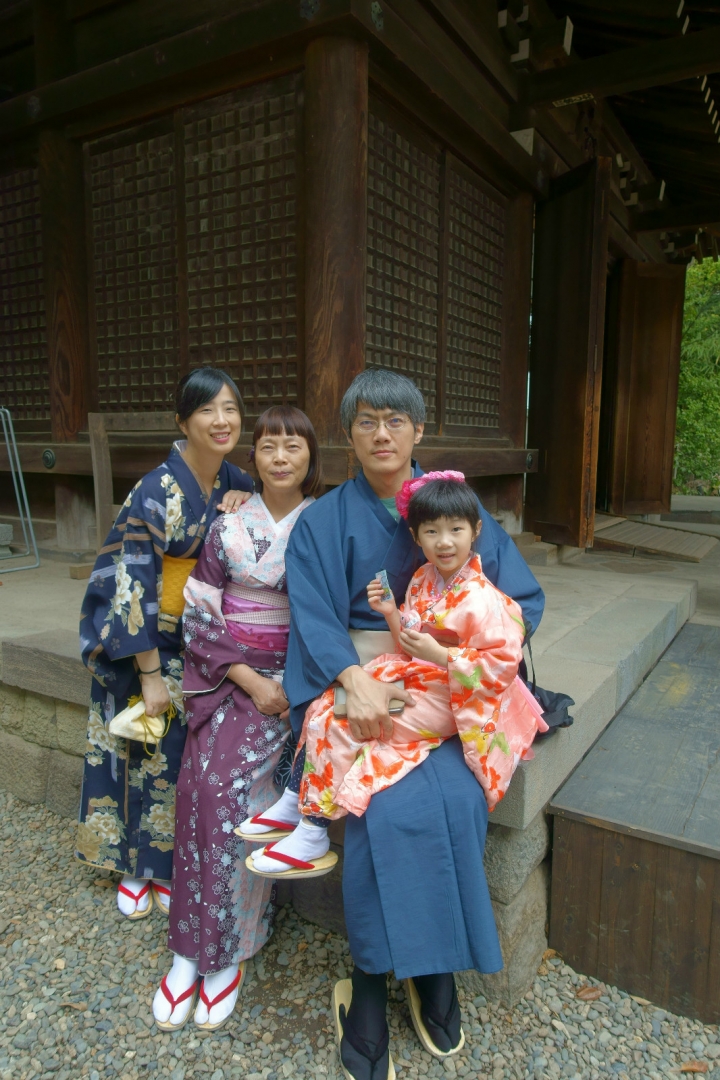 ＜日本＞2016全家人的日本行~川越、冰川神社、美美庵和服