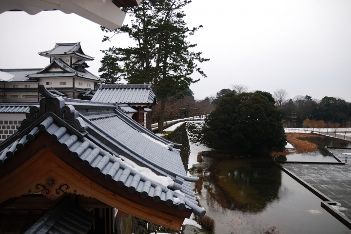 [冬之日本中部山區自助行]-金澤散策-東茶屋~兼六園~金澤城(一日自由乘車巴士)