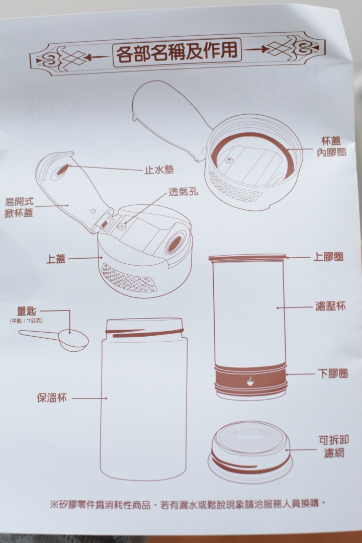 [咖啡用品開箱]已掃雷--鍋寶超真空隨身咖啡萃取保溫瓶(類似法壓壺萃取)