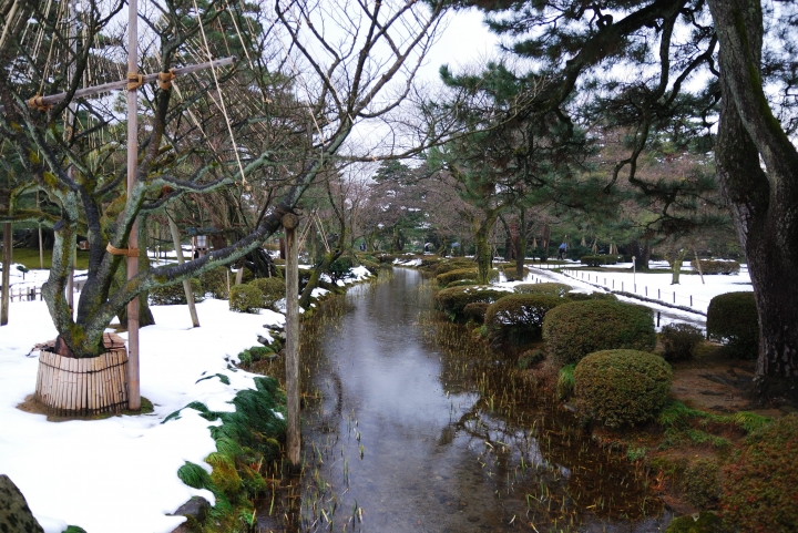 [冬之日本中部山區自助行]-金澤散策-東茶屋~兼六園~金澤城(一日自由乘車巴士)