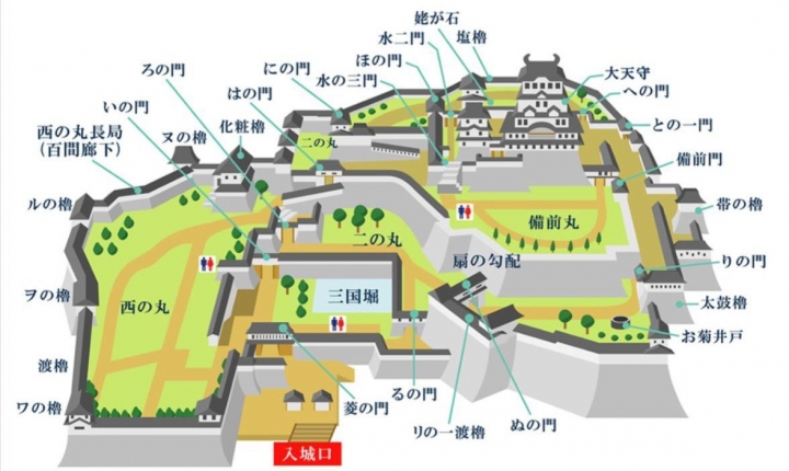 【遊。2016姬路城】日本世界遺產、三大名城之一  像白鷺展翅又稱白鷺城