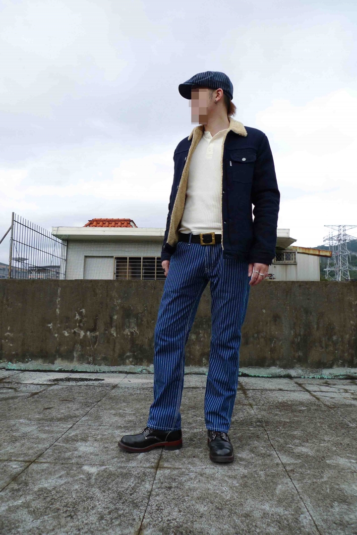 [出類拔萃]金斯大 Jeansda Wabash Stripe Rigid Work Pant