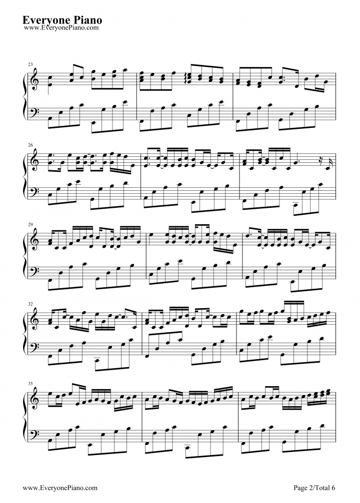 幫我看這「卡農變奏曲」五線譜是否有誤!!
